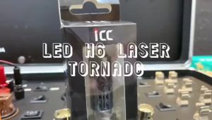 LAMPU DEPAN LED H6 KIPAS LASER TORNADO MOTOR MATIC BEBEK