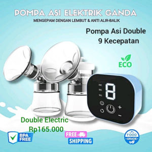 Pompa Asi Double Elektrik Otomatis 150 ml  Breast Pump electric double