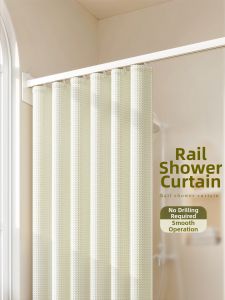 WEILAISHI | Foldable Invisible Waterproof Mildew-resistant Shower Curtain Divider