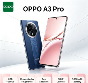 OPPO | 2026 New OPPO A3Pro 5G Smartphone High-Speed with 5000mAh Battery 67W SUPERVOOC Fast Charge AI Dual Camera Official Authentic