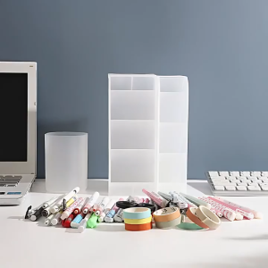 Kệ ống cắm bút C70 đựng bút đựng mỹ phẩm 4 tầng tiện lợi TTNTC70