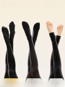 Bananain Black Thickened Womens Pantyhose Autumn Season Regular Thickness Pure Color Shaping Leg Beauty Footwear