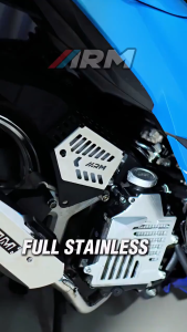 ARM Hugger Airblade Reservoir Cover For Honda Click 125i/150i Full Cnc Alloy Chromeplate Steel