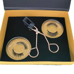 MONLEYTA | Natural Looking Magnetic False Eyelashes Womens Soft A-Type Double Magnet Set 3 Pairs Glueless Fake Eyelashes Application