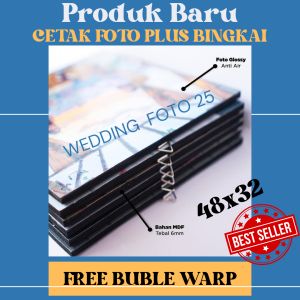 PROMO CETAK FOTO DAN BINGKAI 24R (48X32)MEDIA PAPAN MDF SUDAH LAMINASY GLOSY TERLARIS