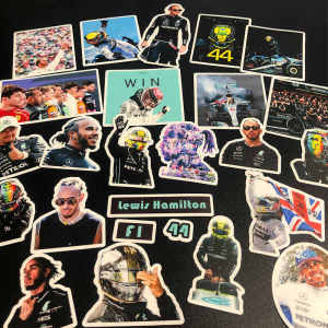 Waterproof Lewis Hamilton Sticker Decal for F1 Racing Decoration Graffiti on Tablet Old Man Lewis Hamilton Waterproof Sticker
