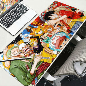 Bandai | 90x40cm Laptop Extended Mouse Pad Gamer Large Anime One Piece Speed Keyboard XXL Lock Edge Computer Carpet PC Gaming Youth Gifts