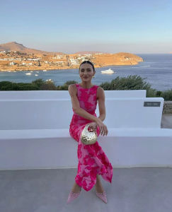 VEITCHE Elegant Women Sleeveless 3d Flowers Party Dress Embroidery Mesh Slim Hip Package Female Fshion Maxi Dresses Summer Robe