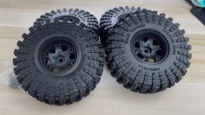 RED SPIDER 4 Cái 1.9 Bánh Xe Nhựa Và Cụm Lốp Cao Su Cho Trục SCX10 II III Tamiya RC Offroad Car Tương Thích