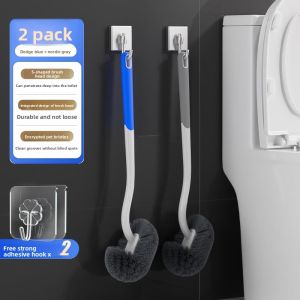 MONLEYTA | Wall-Mounted Toilet Brush Household No Dead Angle 2025 New Model squatting toilet bathroom brush durable toilet cleaner