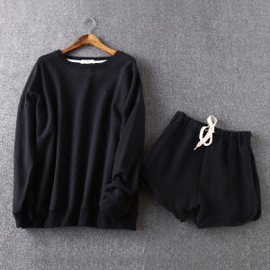 Bộ Đồ Thể Thao Giản Dị Cotton Rộng Rãi Cho Nữ Bộ Đồ Hai Mảnh Thời Trang Xuân Thu Thường Ngày Thoải Mái Thoáng Khí