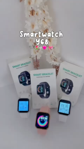 SMARTWATCH Y68 SPORT TAHAN AIR BLUETOOTH SMART WATCH PELACAK KEBUGARAN GELANG PEDOMETER HEART RATE