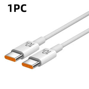 1/3Pcs 120W Nylon Cable Fast Charge Cable Dual Type C Design 10A Current Highspeed Data Transfer Cord For iPhone Samsung Xiaomi