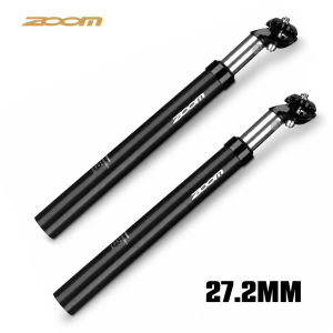 ZOOM Bicycle Suspension Seatpost 27.2mm X 350mm Black Aluminum Alloy Shock Absorbing Seat Post for MTB Mountain Bike