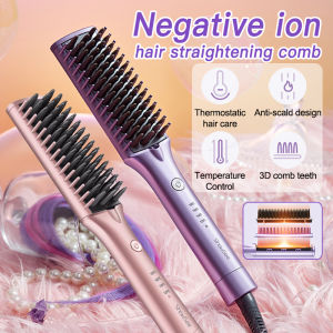 Showsee E1 Negative Ion Hair Straightener Fast Heating Hair Curler 2 in 1 Constant Comperature Hair Care Anti-Scald Design Professional Hair Straightener