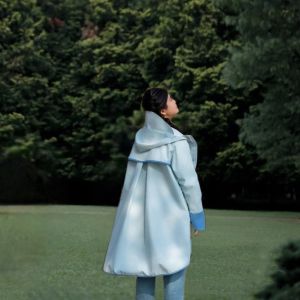 Áo Mưa Trẻ Em Màu Trơn Chống Nước Phản Quang Phong Cách Áo Khoác Trẻ Em Mẫu Giáo Nam Nữ Học Sinh Ba Lô Vị Trí Cổ Điển