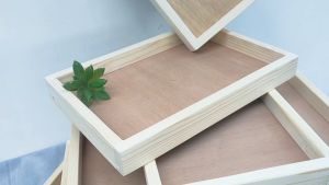 MTDESIGN รุ่น MT054-1 ถาดเสิร์ฟอาหาร ถาดไม้สี่เหลี่ยม ถาดไม้มินิมอล ถาดใส่อาหาร ถาดไม้งานฝีมือ อุปกรณ์เสิร์ฟอาหาร กล่องใส่ของทั่วไป ถาดใส่ของ