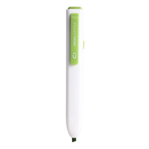 M&G | Student Use Highlighter Pen Auto Click Small Square Core Fluorescent Silver Marking