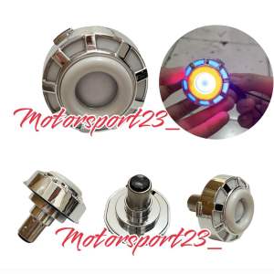 Lampu stop rem belakang projie kotak Rgb running flash stoplamp projie 5cm rgb lampu stop projie rainbow 12v universal