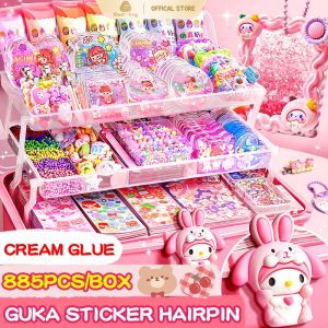 505pcs Acrylic Sticker Goo Card & DIY Cream Glue Luxury Girls Full Set
