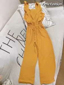 Jumpsuit Overall Style Hollow Out Back Elastic Waistline Fyffe Fashion Jumpsuit\\n\\n Introduction to Hollow Out Back Jumpsuit\\n\\nA hollow out back jumpsuit is a fashionable garment that combines comfort, style, and versatility. It features a unique design with an open back, allowing for breathability and ease of movement. This jumpsuit is perfect for women who want to look stylish and feel comfortable in their clothing.\\n\\n What is a Hollow Out Back Jumpsuit?\\n\\nA hollow out back jumpsuit is a one-piece outfit that consists of both top and bottom garments attached together. The defining feature of this jumpsuit is its open back design, which adds a touch of elegance and sophistication to the overall style. The elastic waistline ensures a snug fit, making it comfortable to wear throughout the day.\\n\\n Why Choose a Hollow Out Back Jumpsuit?\\n\\nThere are numerous reasons to choose a hollow out back jumpsuit over other fashion options. Firstly, its versatility allows it to be worn in various settings, from casual outings to formal events. Secondly, the open back design enhances breathability, keeping you cool and comfortable. Finally, the elastic waistline ensures a flattering fit, making it a must-have addition to any woman's wardrobe.\\n\\n Key Features of Hollow Out Back Jumpsuit\\n\\n Elastic Waistline Design\\n\\nOne of the most significant advantages of a hollow out back jumpsuit is its elastic waistline. This design element ensures a comfortable fit and allows for flexibility, accommodating different body shapes and sizes. The elastic waistline also helps to smooth out any tummy bulges, creating a sleek and polished appearance.\\n\\n Versatility in Casual Wear\\n\\nAnother notable feature of a hollow out back jumpsuit is its versatility in casual wear. This garment can be dressed up or down, depending on the occasion. For a more relaxed look, pair it with sneakers and a casual top. For a dressier appearance, add heels and statement jewelry. The hollow out back jumpsuit is perfect for any woman who wants to make a statement without sacrificing comfort.\\n\\n Comfort for Women\\n\\nComfort is a top priority when it comes to fashion, and the hollow out back jumpsuit delivers on this front. Its open back design allows for breathability, keeping you cool and comfortable throughout the day. Additionally, the elastic waistline ensures a snug fit, eliminating any discomfort caused by tight clothing.\\n\\n Choosing the Right Hollow Out Back Jumpsuit\\n\\n How to Select a Hollow Out Back Jumpsuit?\\n\\nWhen selecting a hollow out back jumpsuit, there are several factors to consider. Firstly, pay attention to the fabric quality, as this will determine the garment's durability and comfort. Secondly, choose a size that fits well, taking into account the elastic waistline design. Finally, consider the style and color that best suits your personal taste and wardrobe needs.\\n\\n Fyffe Fashion Jumpsuit: A Top Choice\\n\\nFyffe Fashion Jumpsuit is a popular choice among women looking for a versatile and comfortable jumpsuit. This garment is made from high-quality fabric, ensuring durability and comfort. Its elastic waistline design provides a flattering fit, while the open back design adds a touch of elegance and sophistication. Fyffe Fashion Jumpsuit is available in various colors and styles, making it easy to find the perfect fit for any woman's wardrobe.\\n\\n Tips for Maintaining Your Jumpsuit\\n\\nTo ensure the longevity of your hollow out back jumpsuit, follow these maintenance tips:\\n\\n- Wash the garment according to the care label instructions.\\n- Avoid using harsh detergents or bleach, as these can damage the fabric.\\n- Hang the jumpsuit to dry instead of placing it in the dryer, as heat can cause shrinkage or damage.\\n- Store the jumpsuit in a cool, dry place away from direct sunlight, as exposure to light can cause fading.\\n\\nIn conclusion, a hollow out back jumpsuit is a versatile and comfortable fashion choice that can elevate any woman's wardrobe. Its elastic waistline design, open back style, and versatility make it a top choice for women who want to look stylish and feel comfortable. With Fyffe Fashion Jumpsuit, you can enjoy a high-quality garment that is both fashionable and practical.\"