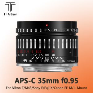 TTArtisan เลนส์โฟกัสแมนนวล APS-C รูรับแสงขนาดใหญ่ F0.95 35มม. สำหรับกล้องไร้กระจก