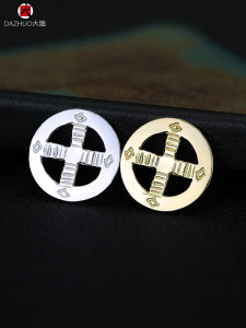 Takahashi Goro Goros Plain Wheel Cross Wheel Sterling Silver Necklace Buckle Goros Feather Tie Wheel DIY Tassel Hang Rope