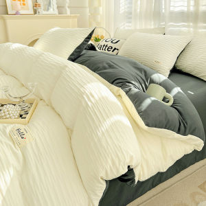 Pure Cotton Japanese Style Bubble Gauze Washed Four Piece Set
