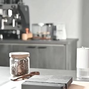 17oz/500ml Glass Coffee Pot Carafe High Borosilicate Espresso Shot Glass Mug with Wood Heat-Resistant LayerCoffee Accesories
