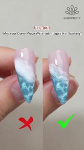 BORN PRETTY | BORN PRETTY 2Pcs Ocean Wave White Gel Nail Polish with Watercolor Gel Polish Summer Manicure Semi Permanent Soak Off UV LED Gel