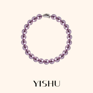 YISHU | Vòng Tay Nữ Mới 2026 Phong Cách Sang Trọng Nhẹ Tím Amethyst
