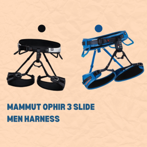 MAMMUT Ophir 3 Slide Men Harness - Adjustable Leg Loops for Rock and Ice Climbing - Maximum Freedom of Movement and Top Comfort