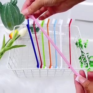 50PAD 12PCS / PAD Dog Pet Toothbrush Long Double Sided Soft Bristles Pet Toothbrush