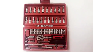 พร้อมส่ง ชุดเครื่องมือ ชุดประแจบล็อคชุดบล็อก (46 ชิ้น )ทนต่อการสึกหรอและไม่เกิดสนิมง่าย ป้องกันการกัดกร่อน ราคาถูก ทนทาน