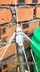 Đầu phun Thông Tắc Cống Inox - Phụ kiện máy rửa xe cao áp - Thế Giới Thợ Xe