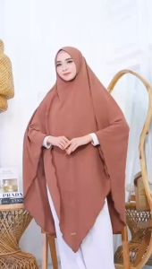 BISA COD Hijab Syari Jumbo Non Pet Kode Piko Lancip 5-XL Bahan Kringkel Premium By Ory AjeZas Collec