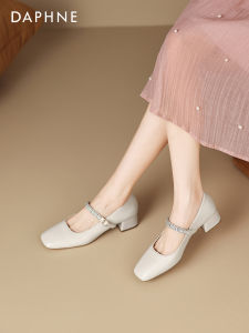 Daphne | New Heeled French Style Mary Jane Square Toe Ladies Single Shoe