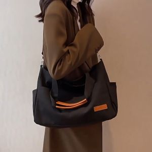 Túi đeo chéo quai xách vải trơn 5 ngăn thời trang Hàn Quốc nam nữ đi học đi chơi vừa sách vở cỡ lớn dáng dài giá rẻ