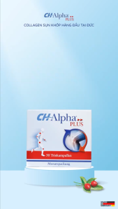 CH-Alpha PLUS 1x30 ống*25ml Collagen Uống Hỗ Trợ Tái Tạo Phục Hồi Khớp Tăng Độ Linh Hoạt Cho Khớp