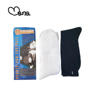 ถุงเท้ากีฬา ยาวเลยเข่า สีขาว สีดำ สีเขียว เล่นกีฬา กับโจงกระเบน ใช้สำอาง