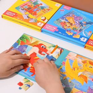 TokoYoyo Mainan Puzzle Anak 3D Bertingkat Edukasi Bayi Balita Bentuk Hewan Wooden Puzzle Animal