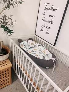 Pure Cotton Baby Crib Portable Baby Lounger Removable Washable Mobile Baby Nest Anti-Pressure Sleeping Bed