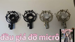 <gk> Phụ kiện micrô: giá chống rung nắp chắn gió đầu giá đỡ và kẹp đa năng