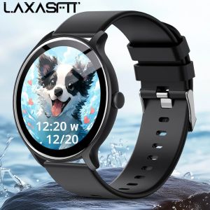 LAXASFIT 2025 ใหม่Smartwatchผู้ชายกีฬาและฟิตเนสIP68 กันน้ําบลูทูธสําหรับAndroid IOS Smartwatchสําหรับผู้หญิง