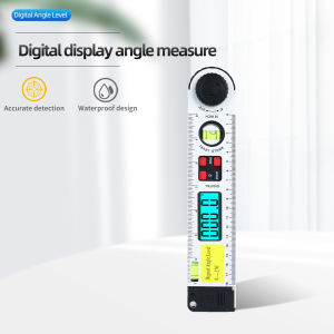 【250mm】Digital Display Angle Ruler 0-225 Degree Digital Angle Level Meter Angle Finder Gauge 250mm Electronic Protractor Inclinometer with Dual Spiritlevel for Horizontal Vertical Measurement