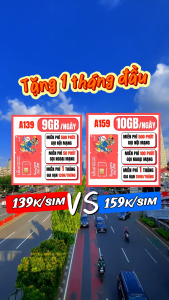 ( TẶNG 1 THÁNG ĐẦU ) Sim Mobifone LOCAL A139 ( 9gb/NGÀY ) & A159 ( 10GB/NGÀY ) + Miễn Phí Nội Ngoại Mạng - Ưu Đãi Khủng Cho Mọi Nhu Cầu . FREESHIP - CHƯA KÍCH HOẠT