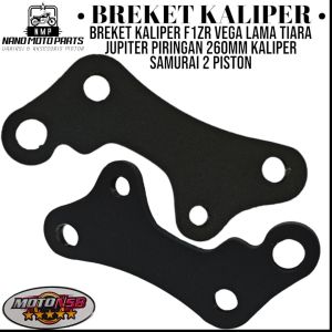 Breket Kaliper F1ZR Vega lama Tiara Jupiter Piringan 260mm Kaliper Samurai 2 Piston