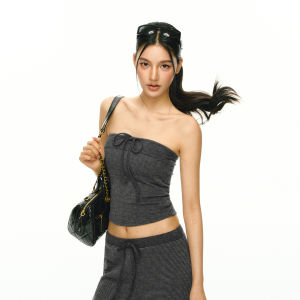 Ariseism | Retro Designed Long Sleeve Shirt Stripe Camisole Trousers Set