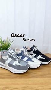 Cani "Free Box" (Size 39 - 45) Oscar Sepatu Pria Sneakers Ankle High Kasual Trendy Import 8119