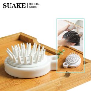 SUAKE Hair Scalp Massager Silicone Shampoo Brush Massage Scalp Treatment For Men Women